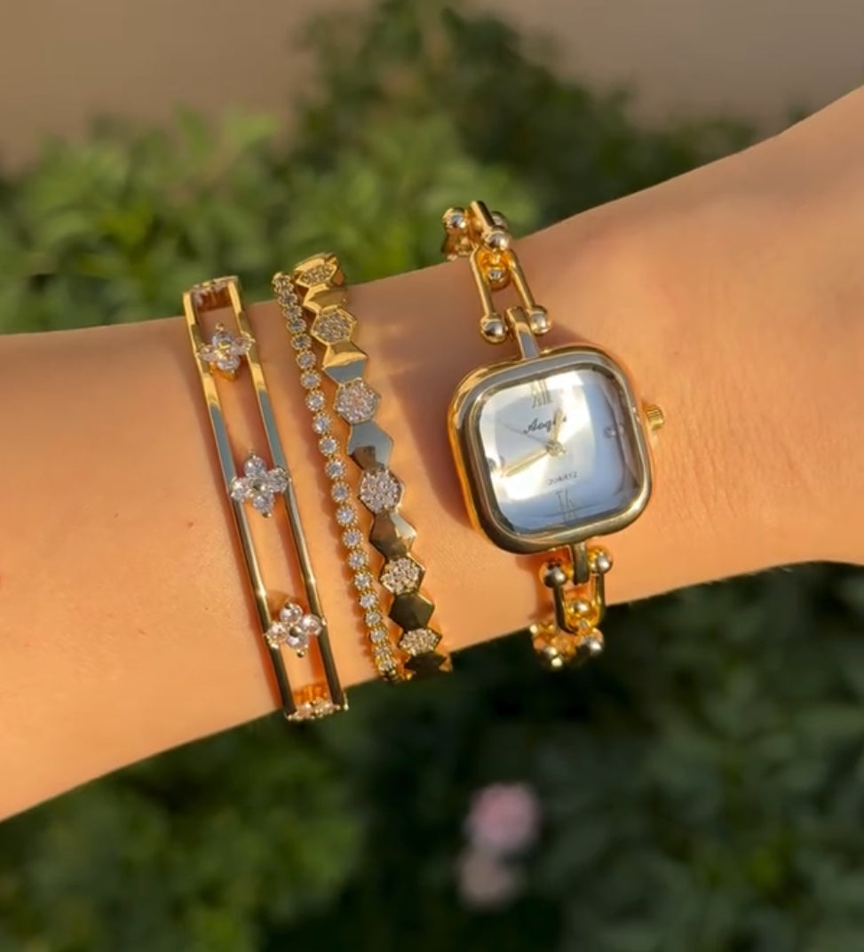 Link Watch with Bracelet