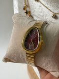 Cherry red vintage watch