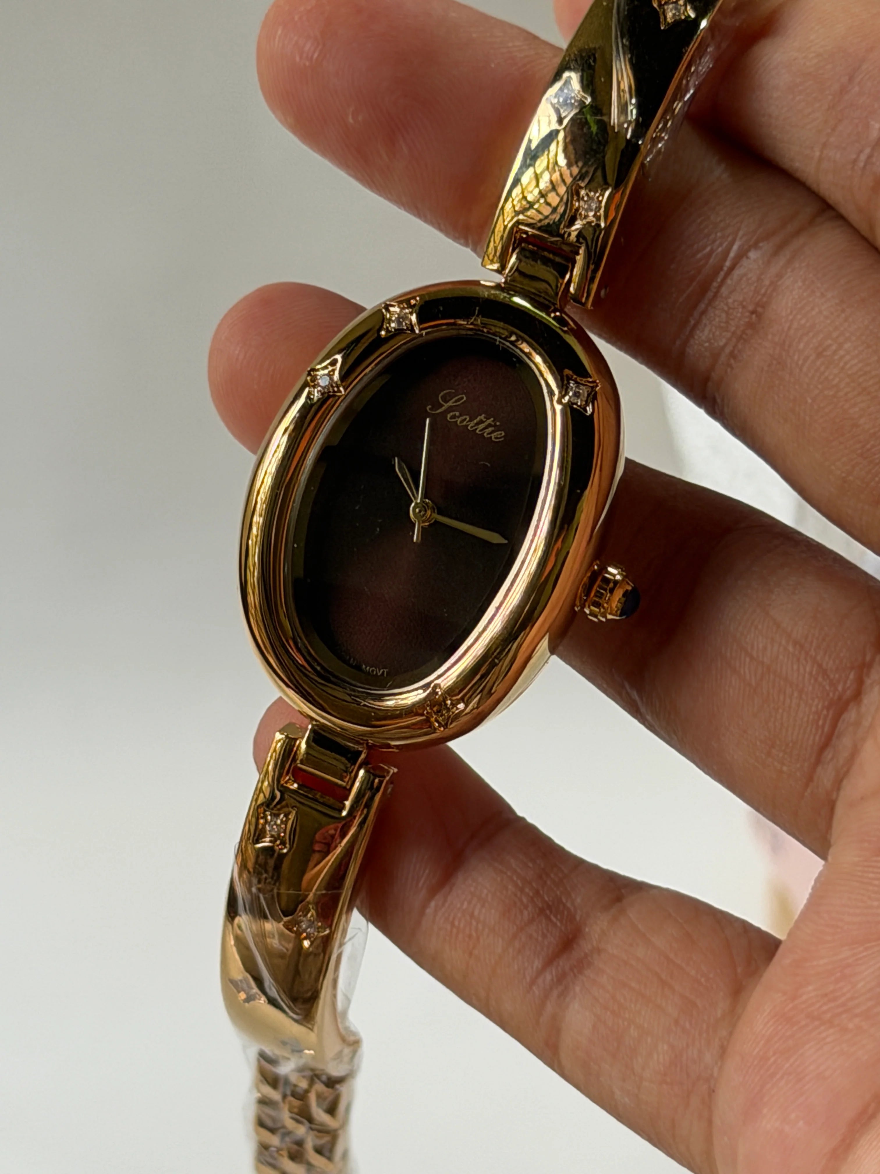 High end luxe starry watch stack